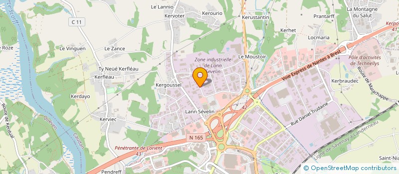 localisation de l'entreprise SCI MDJOIEZI  CAUDAN