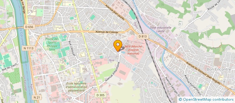 localisation de l'entreprise SCI MDK  AGEN