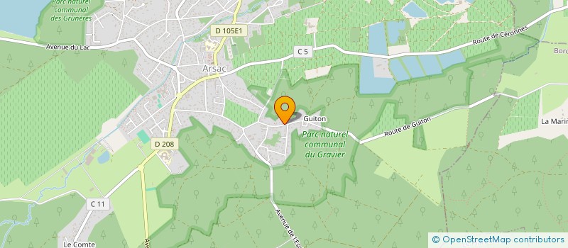 localisation de l'entreprise SCI MDL  ARSAC