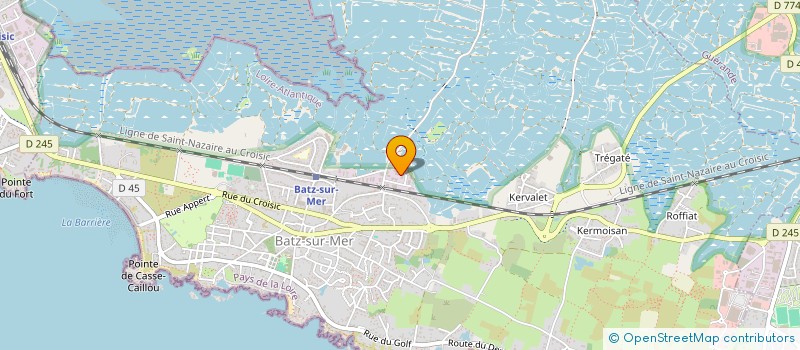 localisation de l'entreprise SCI MDM  BATZ-SUR-MER