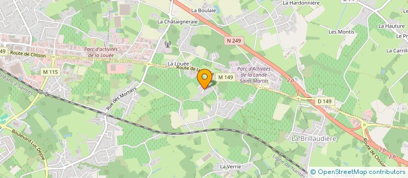 localisation de l'entreprise SCI MDM 44  VERTOU