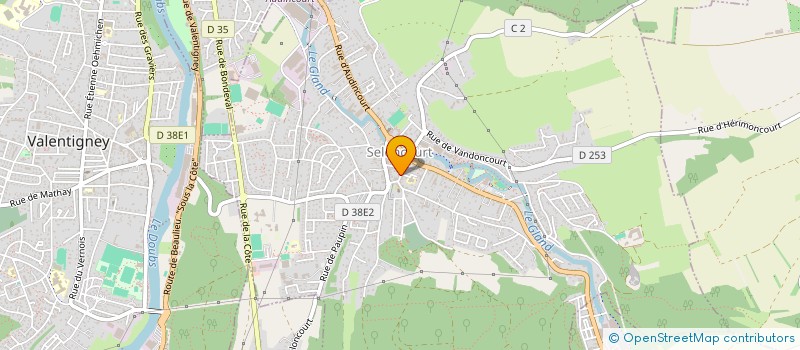 localisation de l'entreprise SCI MDM  SELONCOURT