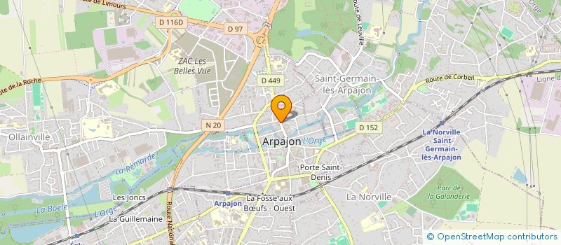 localisation de l'entreprise SCI MDM'INVEST  ARPAJON