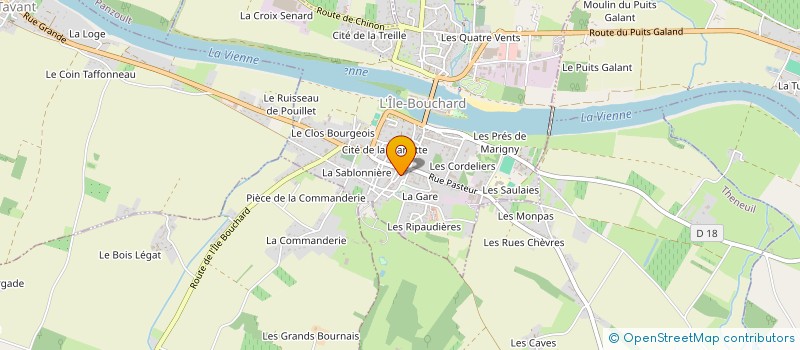 localisation de l'entreprise SCI MDMH  L'ILE-BOUCHARD