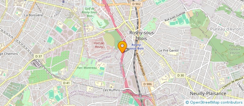 localisation de l'entreprise SCI MDN à ROSNY-SOUS-BOIS