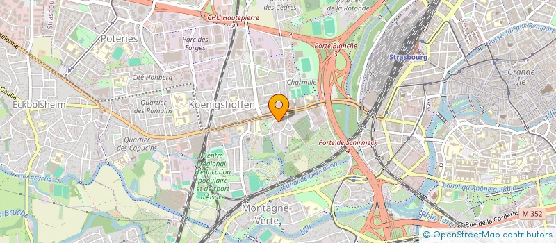 localisation de l'entreprise SCI MDO WILLIG  STRASBOURG