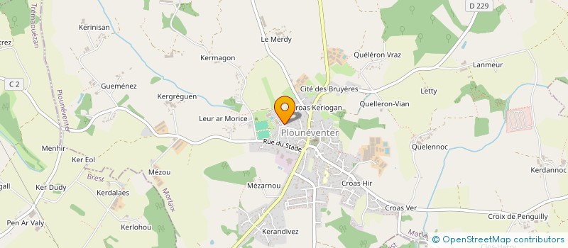 localisation de l'entreprise SCI MDP  PLOUNEVENTER