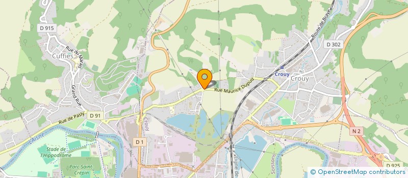 localisation de l'entreprise SCI MDS  CROUY