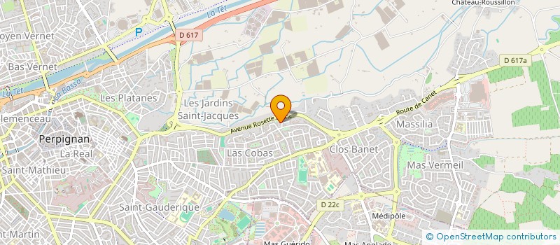 localisation de l'entreprise SCI MDS  PERPIGNAN