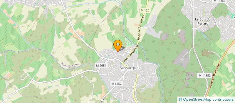 localisation de l'entreprise SCI MDS  SUSSARGUES