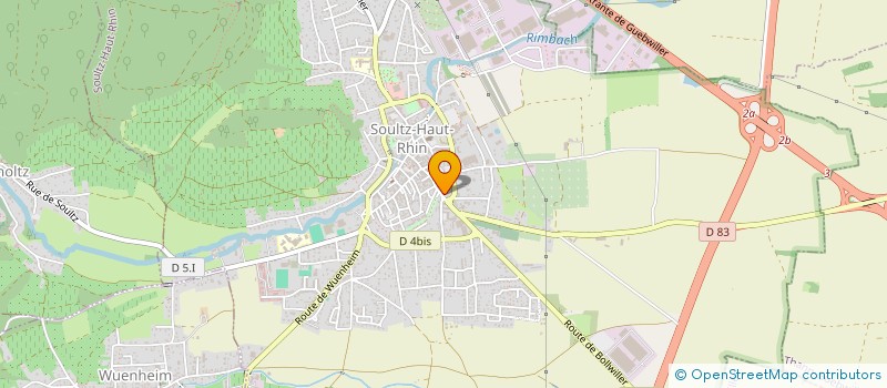 localisation de l'entreprise SCI MDS PARTNERS  SOULTZ-HAUT-RHIN