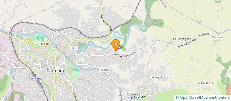 localisation de l'entreprise SCI MDSF  CARMAUX