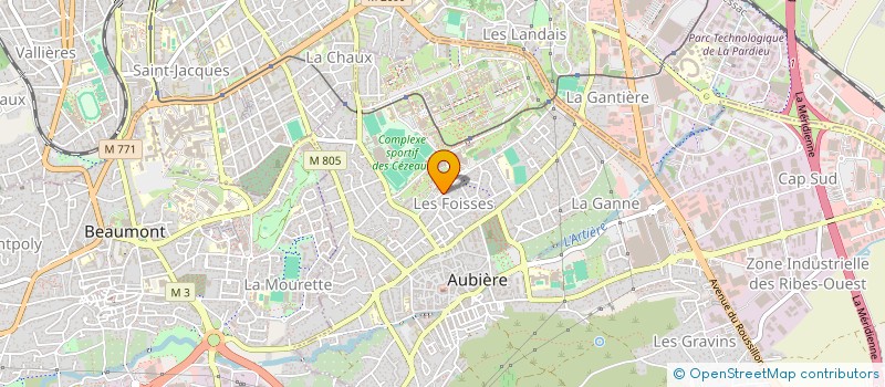 localisation de l'entreprise SCI MDT CG 2006  AUBIERE