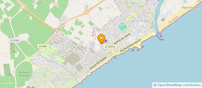 localisation de l'entreprise SCI MDV  VENDRES