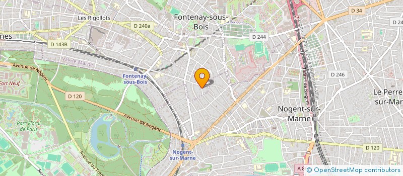 localisation de l'entreprise SCI MDV OASIS à FONTENAY-SOUS-BOIS