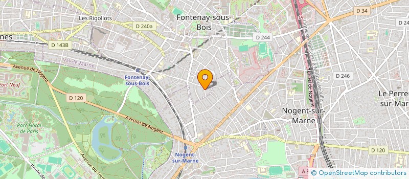 localisation de l'entreprise SCI MDV WAGRAM à FONTENAY-SOUS-BOIS