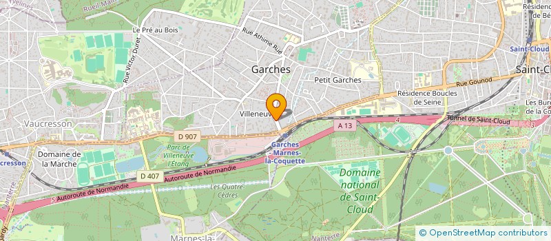 localisation de l'entreprise SCI MDVE  GARCHES