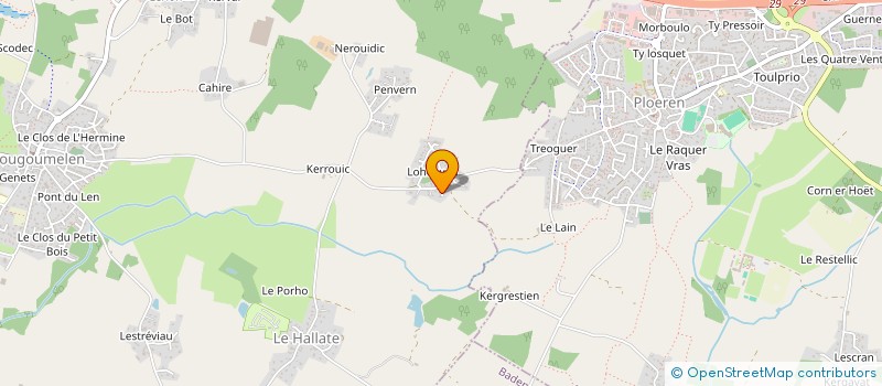 localisation de l'entreprise SCI MEABAN  PLOUGOUMELEN