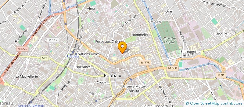 localisation de l'entreprise SCI MEADH IMMO  ROUBAIX