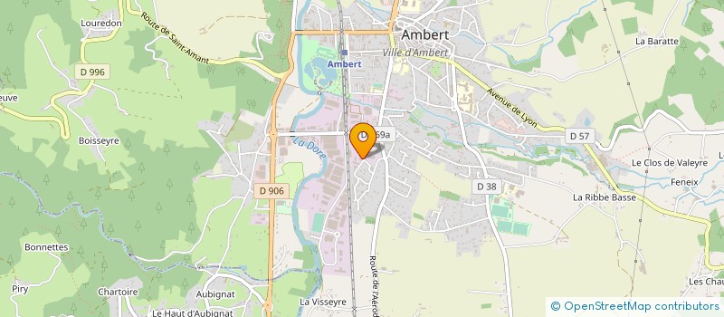 localisation de l'entreprise SCI MEALET  AMBERT