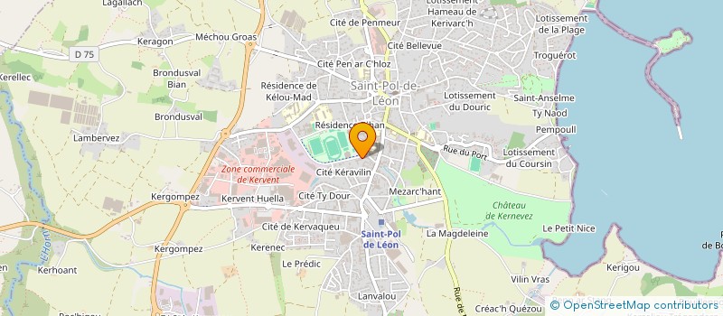 localisation de l'entreprise SCI MEAR JEAN LOUIS ET KATHY  SAINT-POL-DE-LEON