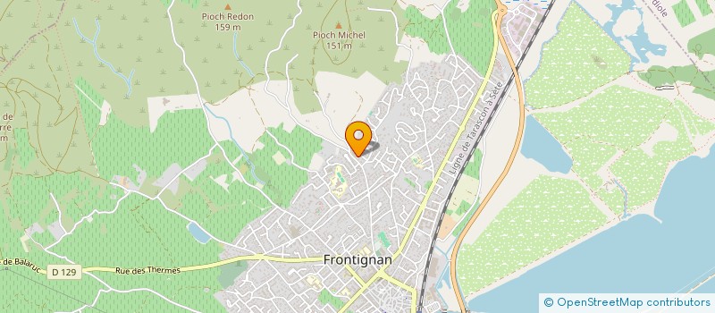 localisation de l'entreprise SCI MEB à FRONTIGNAN