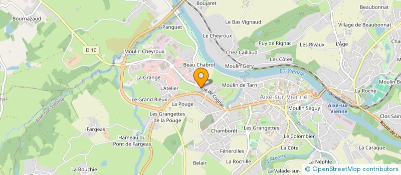 localisation de l'entreprise SCI MECA à AIXE-SUR-VIENNE