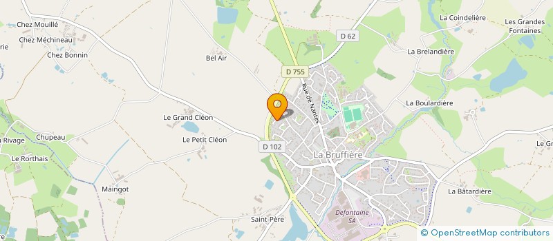 localisation de l'entreprise SCI MECA  LA BRUFFIERE