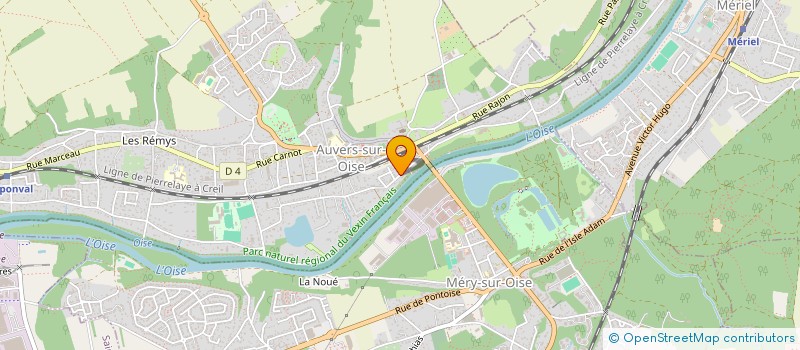 localisation de l'entreprise SCI MECA  AUVERS-SUR-OISE