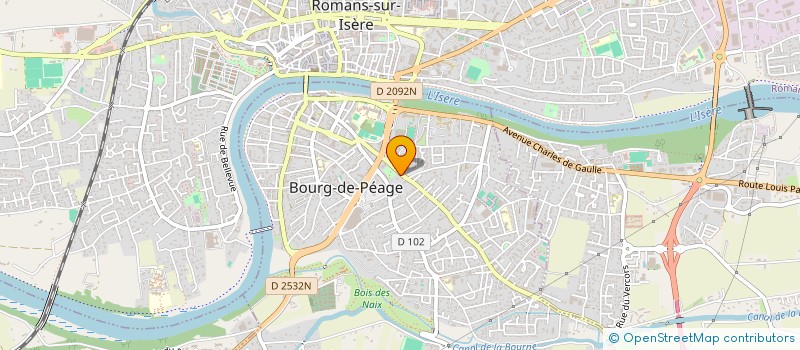 localisation de l'entreprise SCI MECA'BAT  BOURG-DE-PEAGE