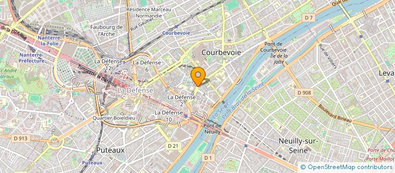 localisation de l'entreprise SCI MECA HOCHE à COURBEVOIE
