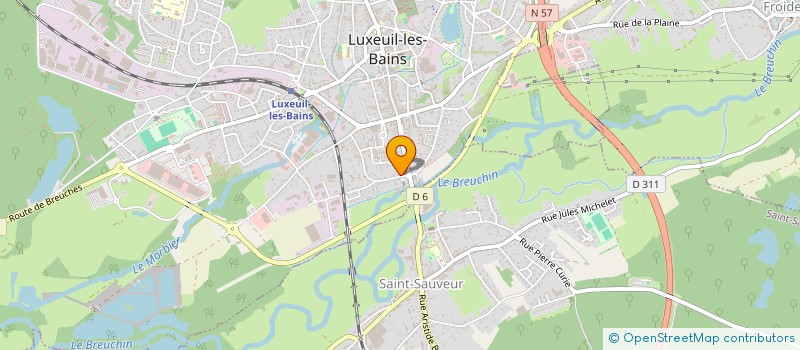 localisation de l'entreprise SCI MECADI à LUXEUIL-LES-BAINS