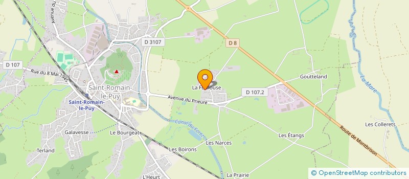 localisation de l'entreprise SCI MECHIN CPM  SAINT-ROMAIN-LE-PUY