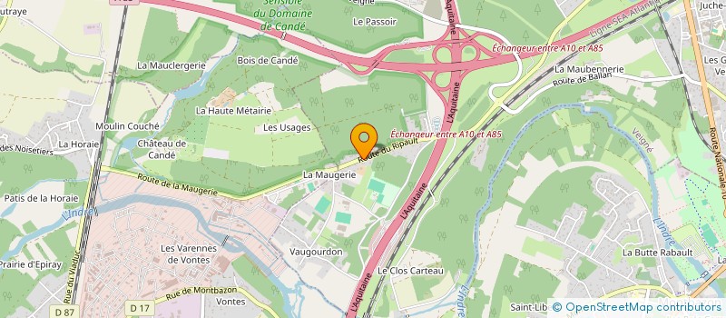 localisation de l'entreprise SCI MECLE à VEIGNE