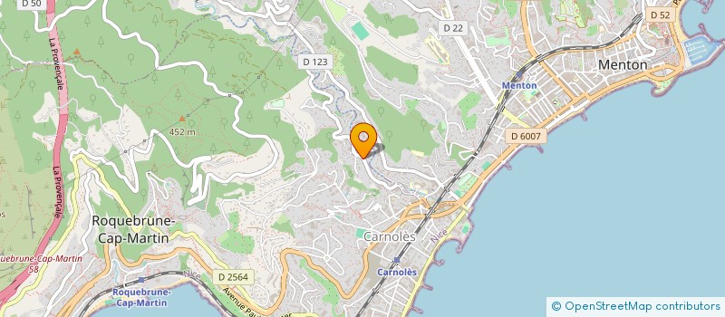 localisation de l'entreprise SCI MED AZUR à ROQUEBRUNE-CAP-MARTIN