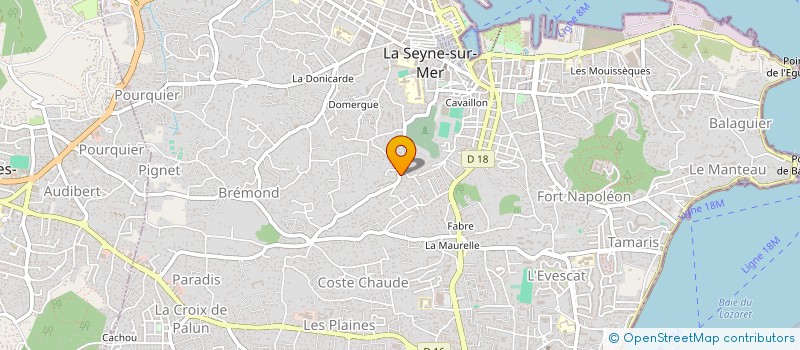 localisation de l'entreprise SCI MED'IMMO à LA SEYNE-SUR-MER