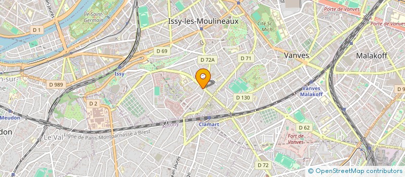 localisation de l'entreprise SCI MED'ISSY à ISSY-LES-MOULINEAUX