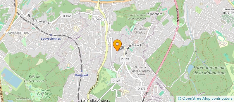 localisation de l'entreprise SCI MED-LOC  BOUGIVAL