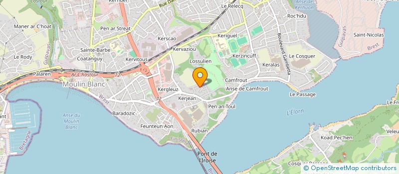 localisation de l'entreprise SCI MED OSTEO  LE RELECQ-KERHUON