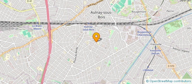 localisation de l'entreprise SCI MED SPORT à AULNAY-SOUS-BOIS