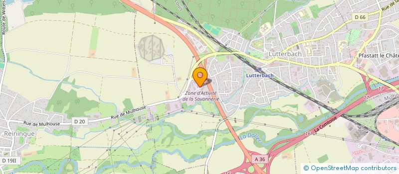 localisation de l'entreprise SCI MEDA  LUTTERBACH