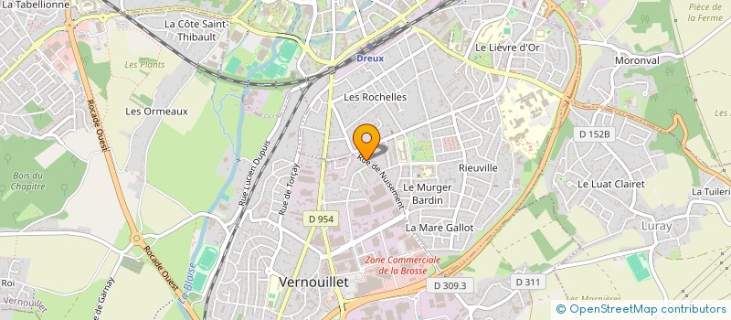 localisation de l'entreprise SCI MEDA à DREUX