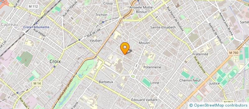 localisation de l'entreprise SCI MEDALI  ROUBAIX