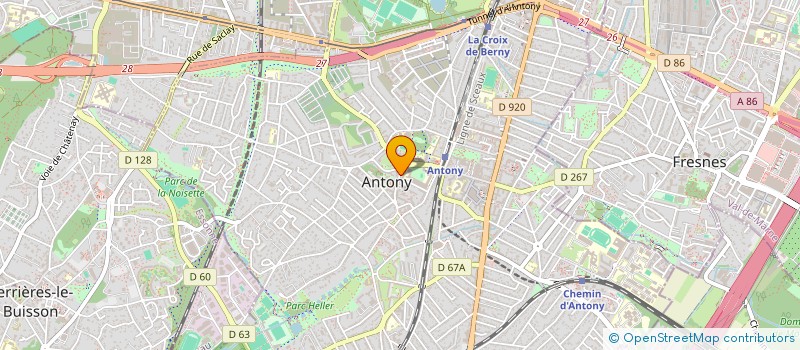 localisation de l'entreprise SCI MEDENTONY à ANTONY