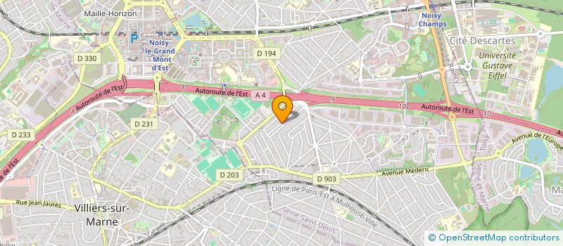 localisation de l'entreprise SCI MEDERIC 129 à NOISY-LE-GRAND