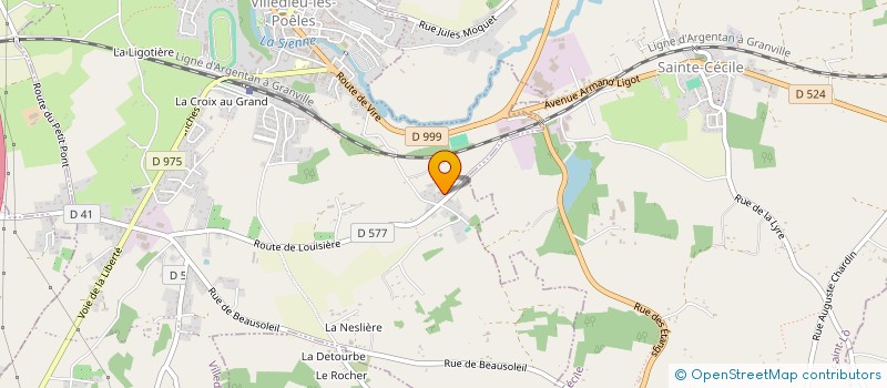 localisation de l'entreprise SCI MEDEVINE  VILLEDIEU-LES-POELES-ROUFFIGNY