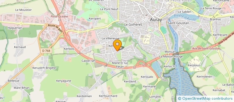 localisation de l'entreprise SCI MEDEX à AURAY