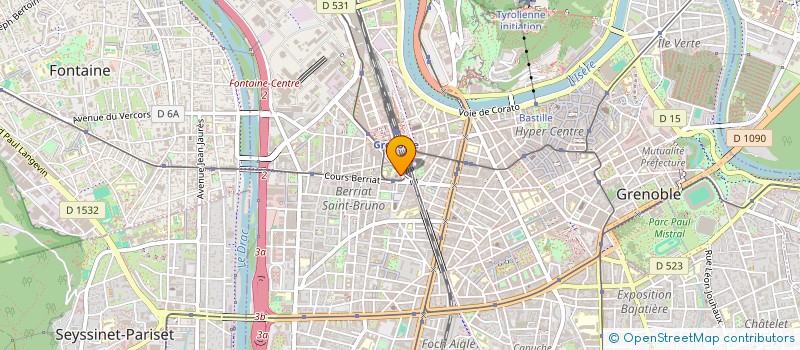 localisation de l'entreprise SCI MEDI-BERRIAT à GRENOBLE