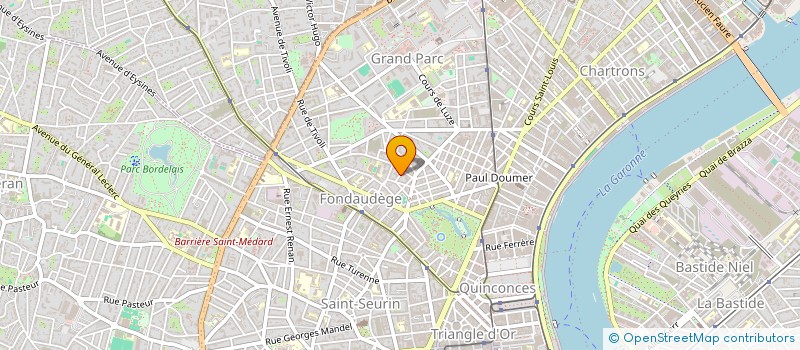 localisation de l'entreprise SCI MEDIANE  BORDEAUX