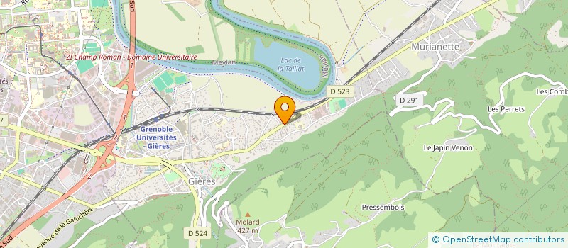 localisation de l'entreprise SCI MEDIBLEUE  GIERES